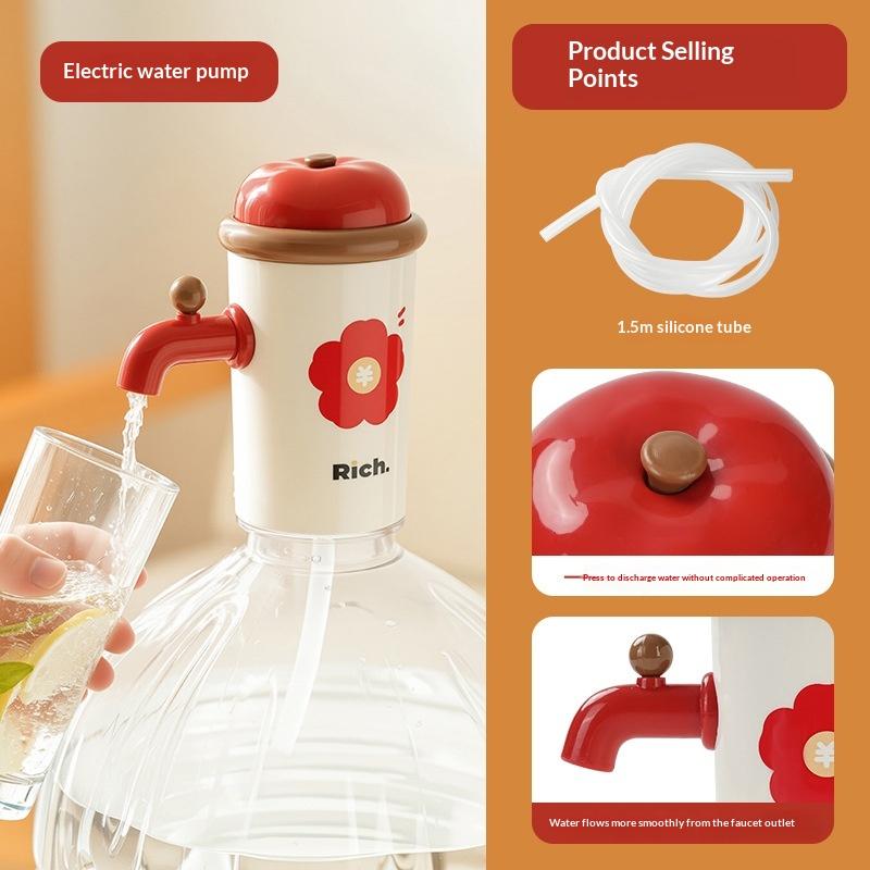 Universal Electric Water Bottle Pump USB Charging Automatic Dispenser for 5 Gallon Bottles Home Outdoors