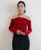 LUCIR ZU Wool Upper Strap Knit (Red)