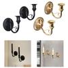 2 Pieces Candle Sconces Candlestick Holder Wall Mount Wall Decor Retro for Sticks Candles for Farmhouse Fireplace Dining Room
