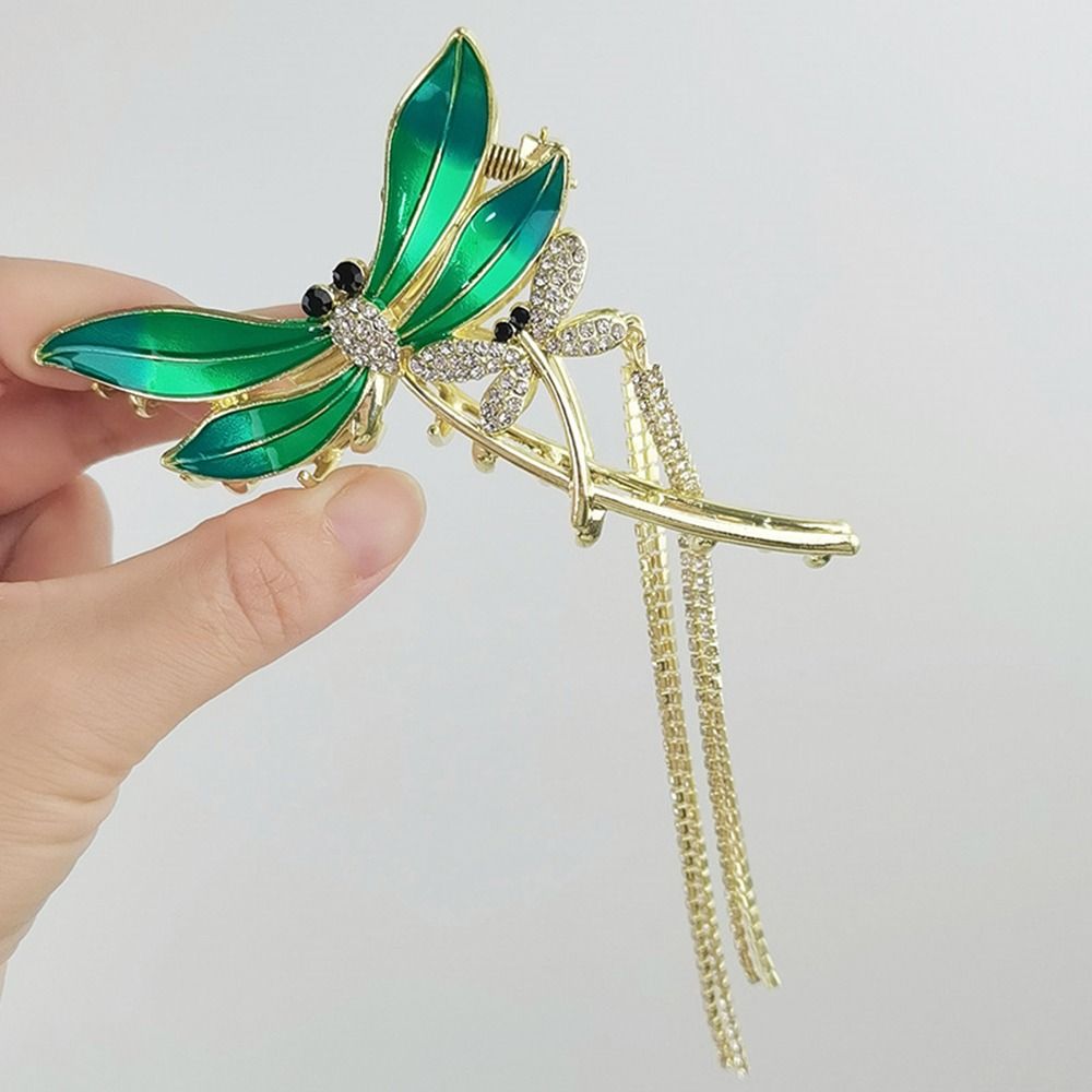 Girls Ponytail Holder Women Crab Clip Korean Style Hair Clip Dragonfly Hair Claw Hair Accessories