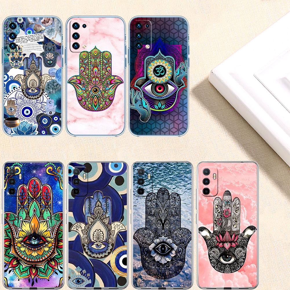 Hamsa Hand Amulet Psychedelic Case for Motorola G10 G20 G30 G31 G32 G34 G35 G41 G42 G50 G51 G52 G55 G60 G60S G62 G71 G72 G75