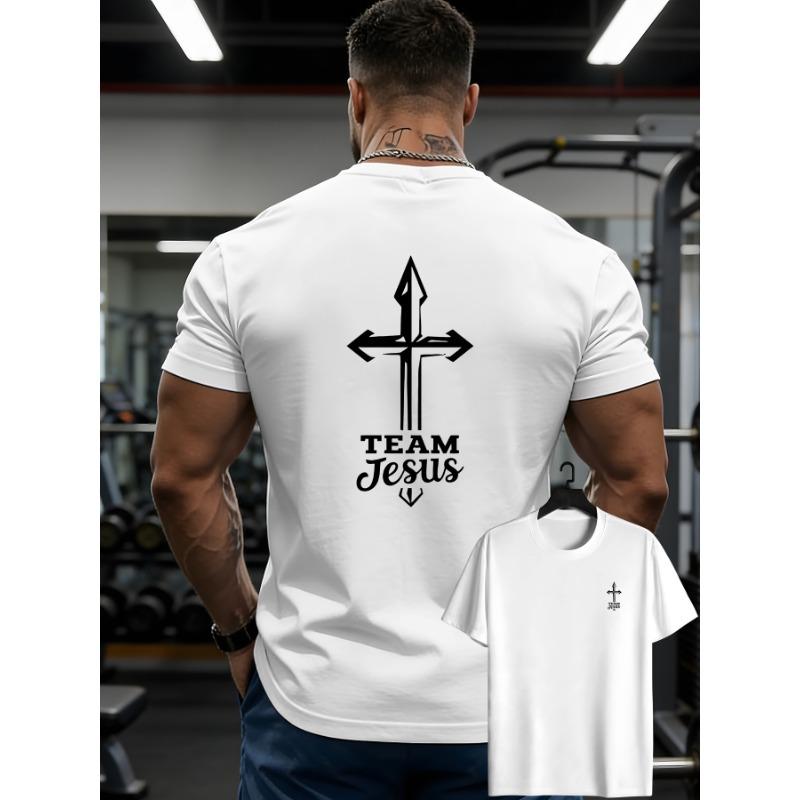 

European sizes Men s Casual Short-Sleeve T-Shirt with Back Arrow Print - Summer Round Neck Tee Suitable for Daily Wear 4XL білий