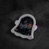 Creative Quicksand Mold Pendants Keychains Crystal Epoxy Resin Shaker Mould Soft Silicone Mold for DIY Crafts