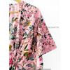 Indian Peach Long Floral Print Cotton Hippie Maxi Women Nightwear Caftan Dress CKFTN-SCRN-FULL-BUYIT-143