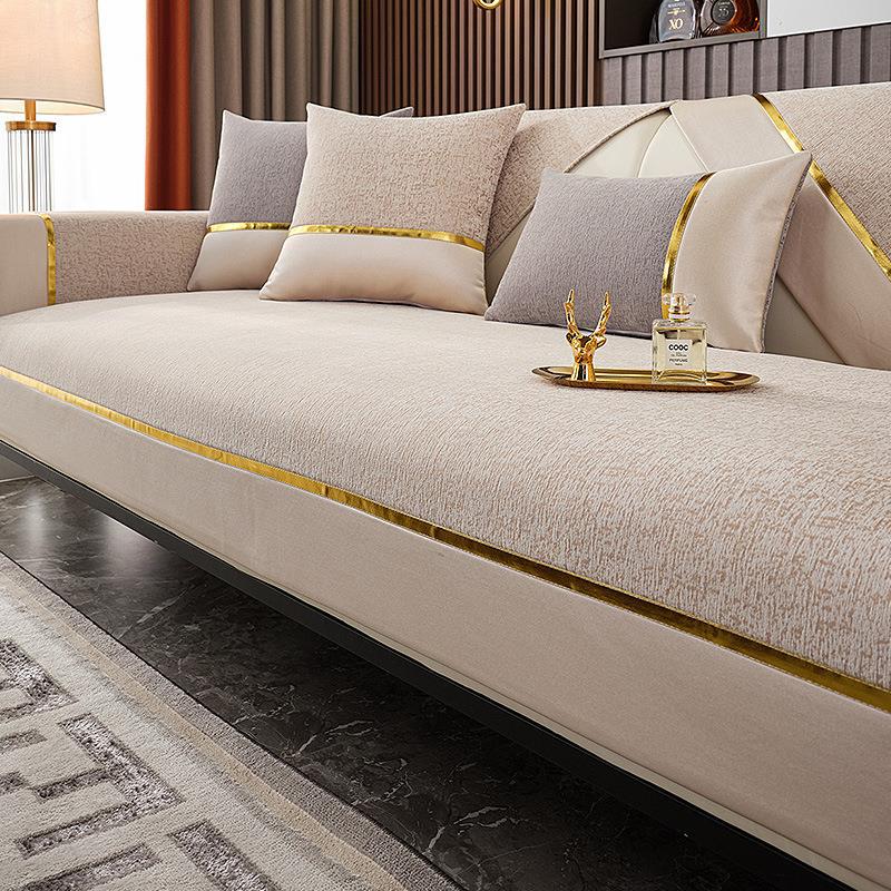 Thickened Fabric Sofa Cover I Shape Slipcover Seat Sofa Towel Dust Cover Towel Couches for Living Room Decor Chair Mat 3 Seater