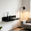 Floating Shelf Set of 2 for Bathroom and Bedroom Wall Use, Acrylic Storage Shelves with Open Access Form for Daily Use