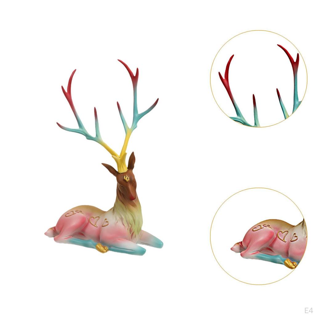 Decorative Reindeer, Deer Figurine, Elk Sculpture for Home
