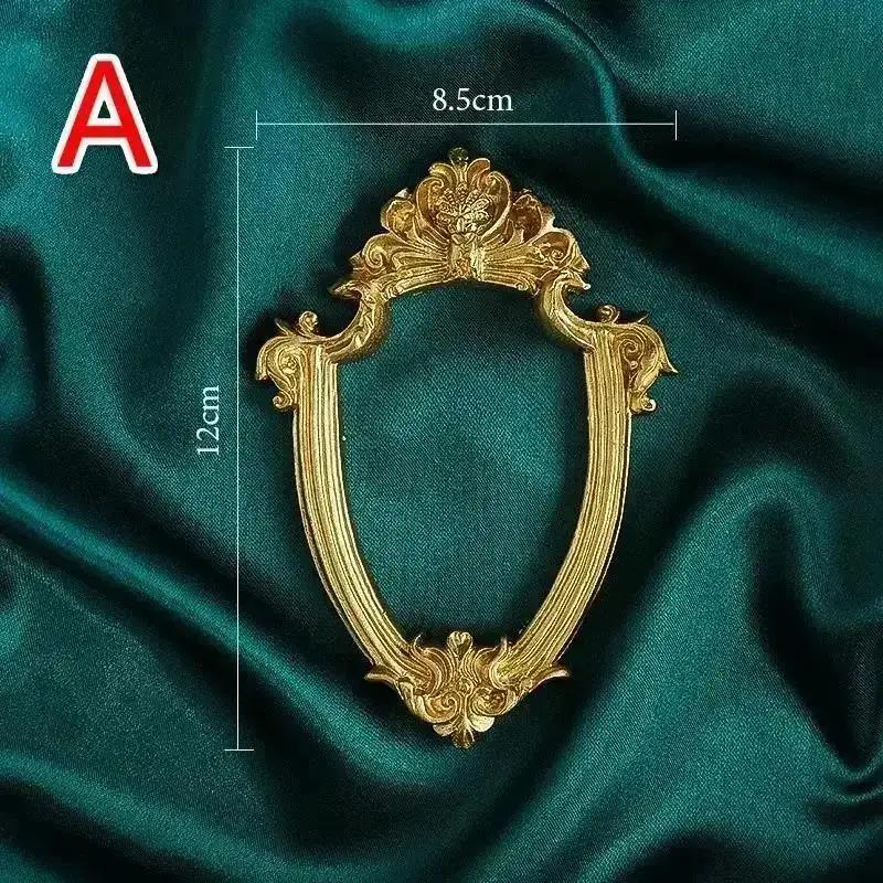 Новая золотая винтажная фоторамка Арт-украшение Декоративная для дома Фон для фотосъемки Реквизит Мини-фоторамка Рамка для безделушек