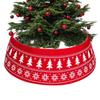 Weihnachtsbaumrock Kragen Verstellbarer Gestrickter Weihnachtsbaumrock Ring Rustikale Weihnachtskrippe Feiertags-Heimdeko