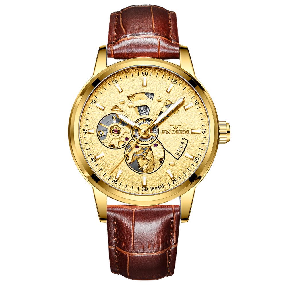 Fen Zun Men's 2020 Trendy Skeleton Automatic Watch