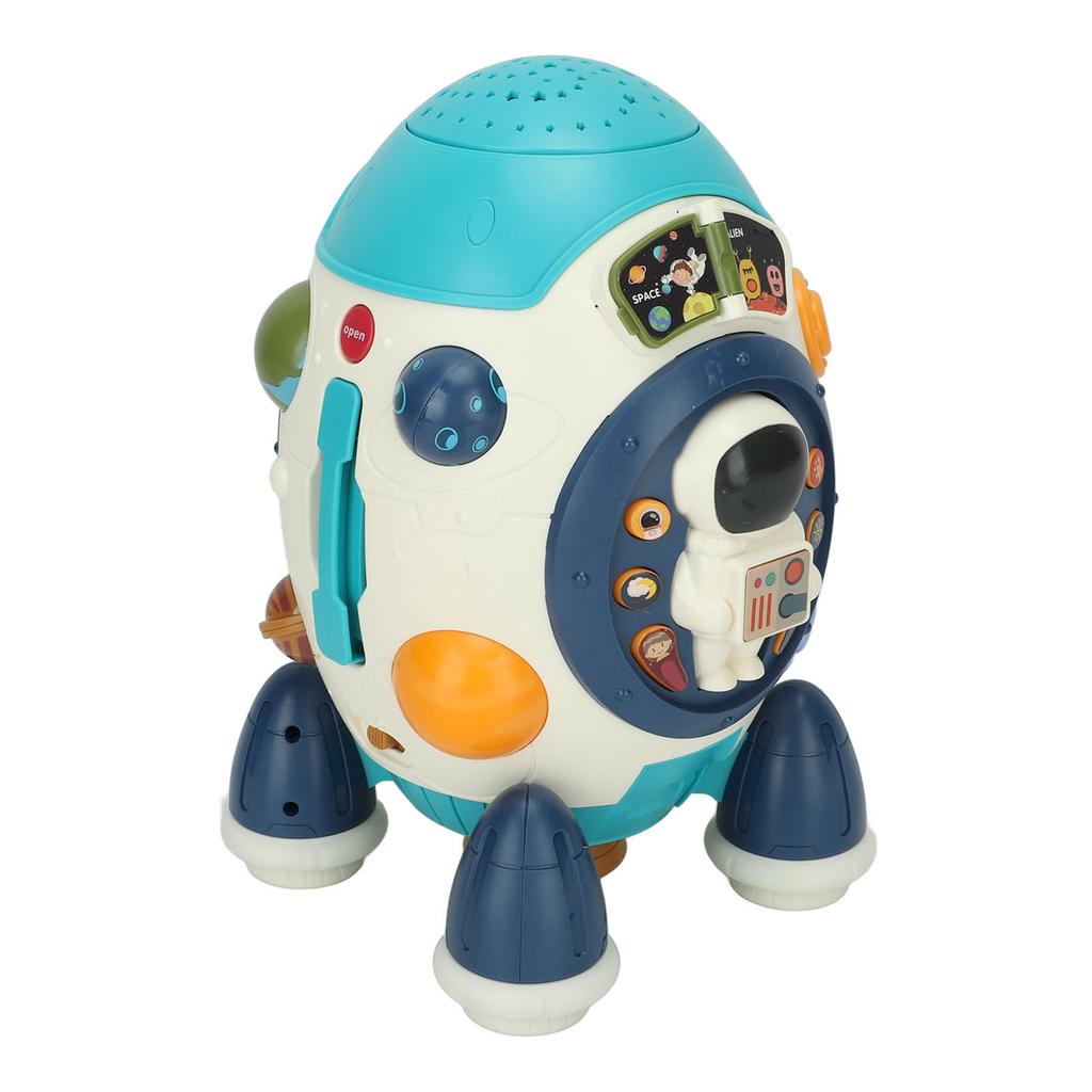 Musical Rocket Toy Portable Early Educational 19 Music Keys Space Musical Rocket Toy for Children