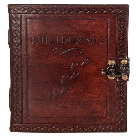 Χειροποίητο Δερμάτινο Ημερολόγιο Για Άνδρες Γυναίκες Ημερολόγιο Χαρτί Σημειωματάριο Ημερολόγια Planner Με Μεταλλικό Κλείδωμα Κανονικό Προσωπικό Οργανωμένο 15,24 εκ. x 11,43 εκ. , 200 σελίδες