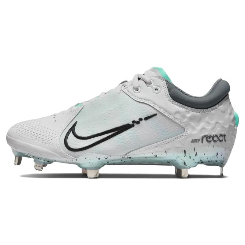 

Nike Hyperdiamond 4 Elite Photon Dust Dynamic Бирюзовые женские кроссовки Белый дымчато-серый Черный CZ5917-003