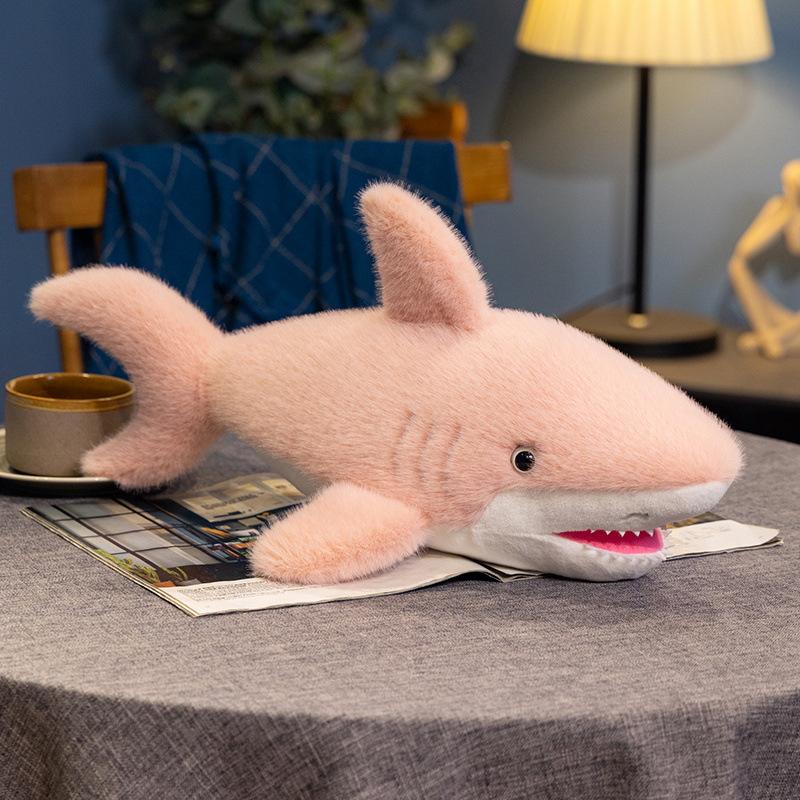 Pink Shark Pillow Plush Toy Doll Big Shark Doll Children's Accompanying Soothing Pillow Ragdoll