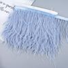 Diy Handmade Accessories Colorful Ostrich Feather Cloth Edge Decorative Accessories Clothing Accessories Wedding Skirt