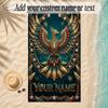 Birds Theme Soft Beach Towel Personalized Custom Name Text Towel Portable for Beach Pool Travel