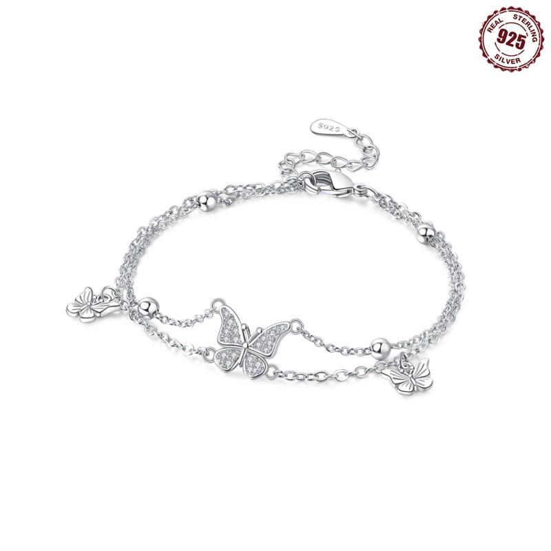 

MISEFF 925 Silver Bracelet Original The Eye Of The Devil Round Zircon Bracelets DIY Charms Jewelry Gifts