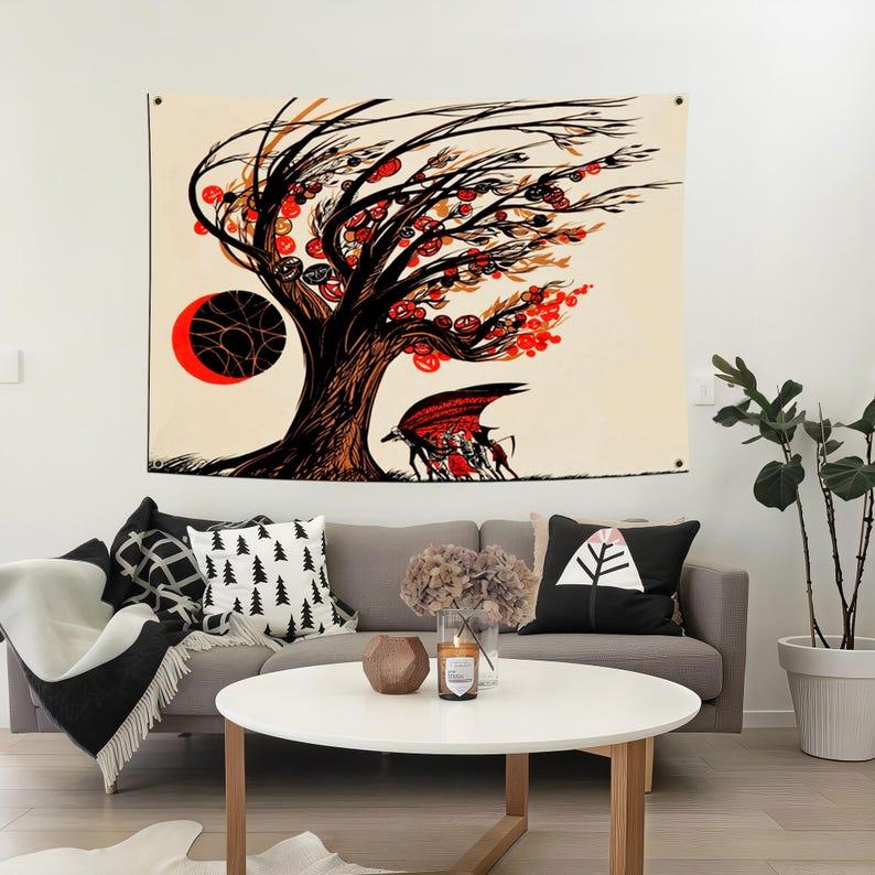 Tree of Life tapestry 75x100