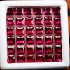 NATURAL Red RUBY Loose Gemstone   24 PCS Square Shape Lot
