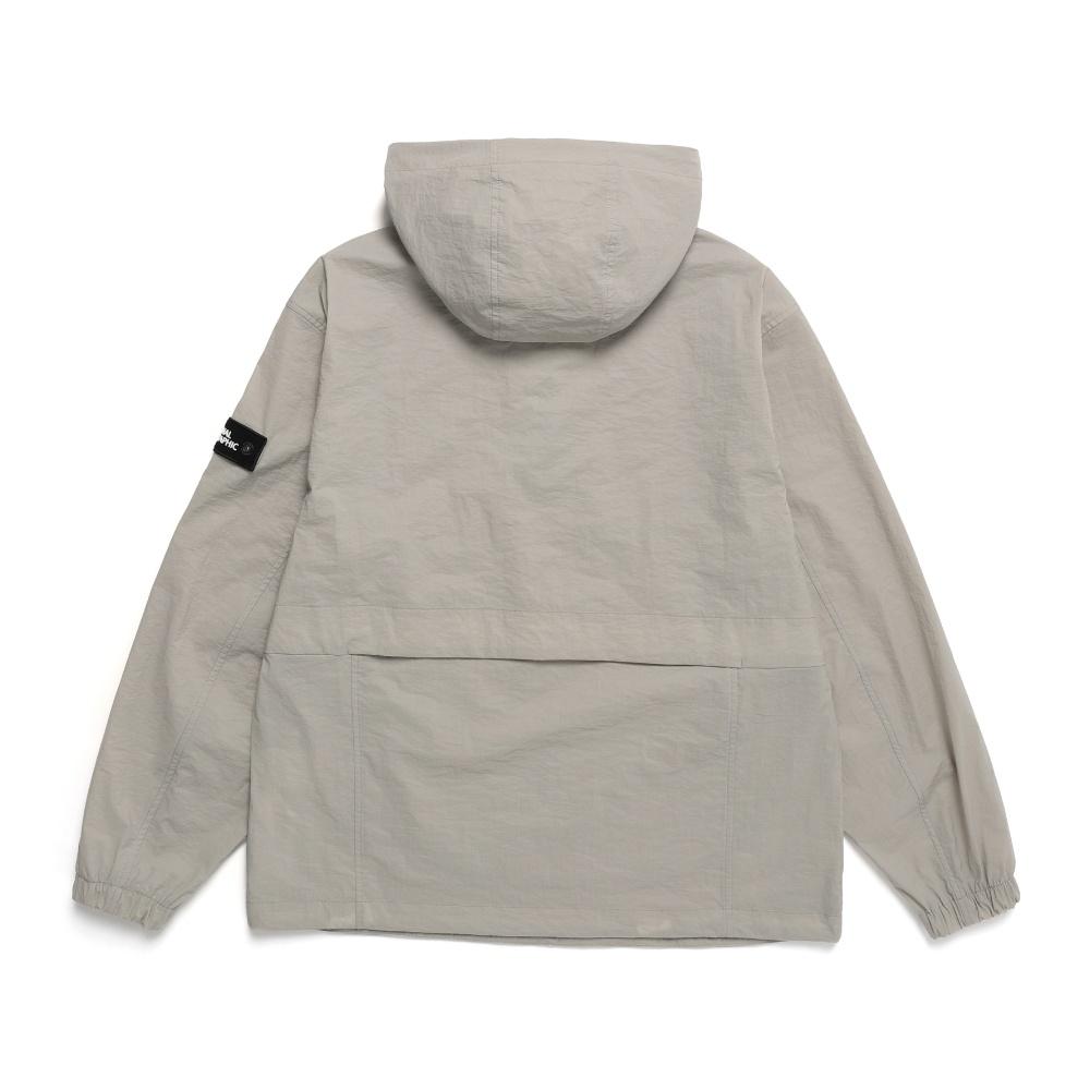 Nationalgeographic N241Uft940 Dimmer Woven Training Hoodie Anorak Oak Beige