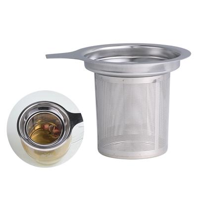 Reusable Stainless Steel Tea Strainer Mesh Infuser Basket Loose Tea Leaf Infuser