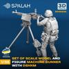 Spallach Soldier with DShK Machine Gun 3D Printer Kit SPU30535 1/35 12.7mm