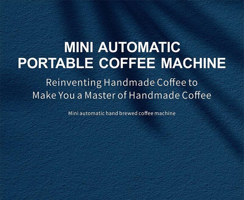 Compact Automatic Drip Coffee Maker for Outdoor Use