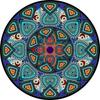 Retro Persian Style Round Area Rug Bohemian Floor Mat Living Room Bedroom Office Chair Sofa Coffee Table