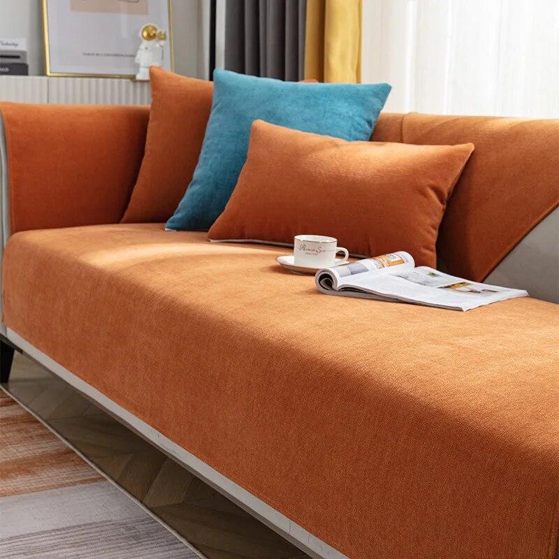 Luxusní pevná pohovka ručník Kočičí škrábanec Potahy na polštáře do obývacího pokoje Chaise Longue Rohový nábytek ve tvaru L Potahy na pohovku