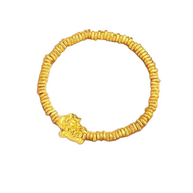 Immediately Have Money, Natal Year Bracelet, Women'S New Chinese High-End Small Broken Gold, Broken Safety Bracelet.