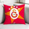 Galatasaray SK s Logo Quadratisch Beidseitig bedruckt Kissenbezug Schlafzimmer Nachttischkissen Sofakissenbezug Geschenk
