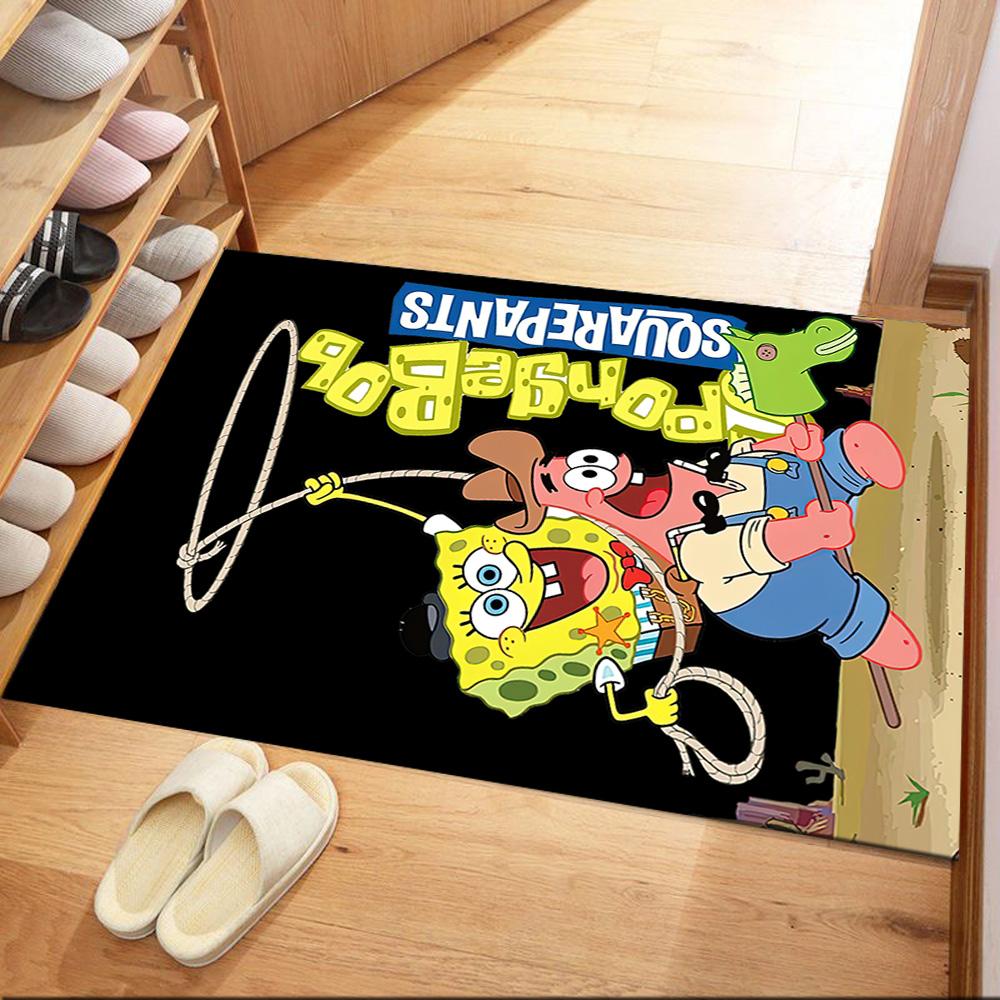 Spongebob And Friends Adventure Square Rugs Are a Great Choice for Living Rooms, Bedrooms, Home Décor, and As Gifts.