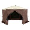 VEVOR Pop Up Gazebo Tent, Pop-Up Screen Tent 6 Sided Canopy Sun Shelter with 6 Removable Privacy Wind Cloths & Mesh Windows