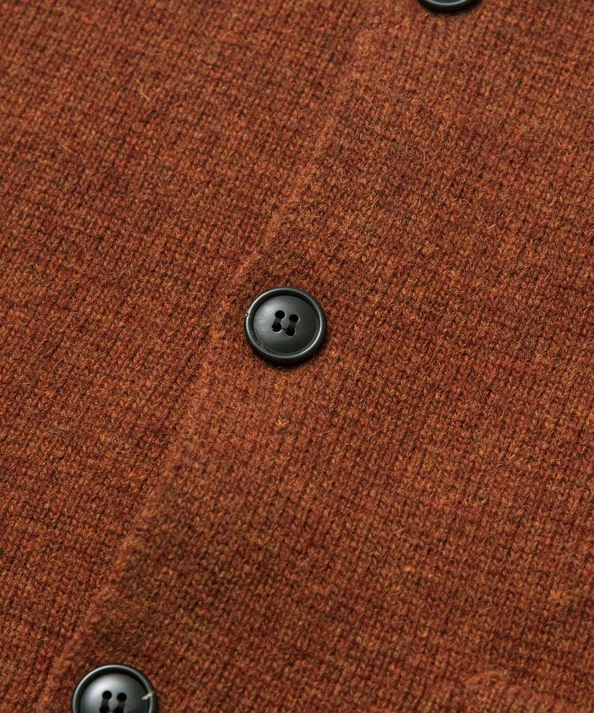 Beat&Slnc Heavyweight Collared Wool Cardigan (Maple)