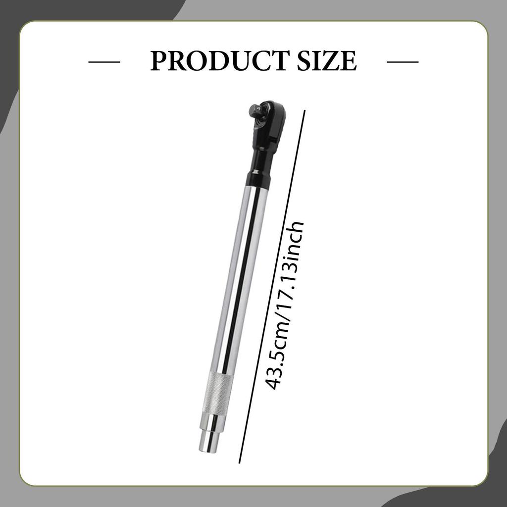 Offset Wrench Extension, Hand Tool Socket Wrench Square Adapter, Flexible Extension Rod, Chrome Steel, for Tight , Suitable for