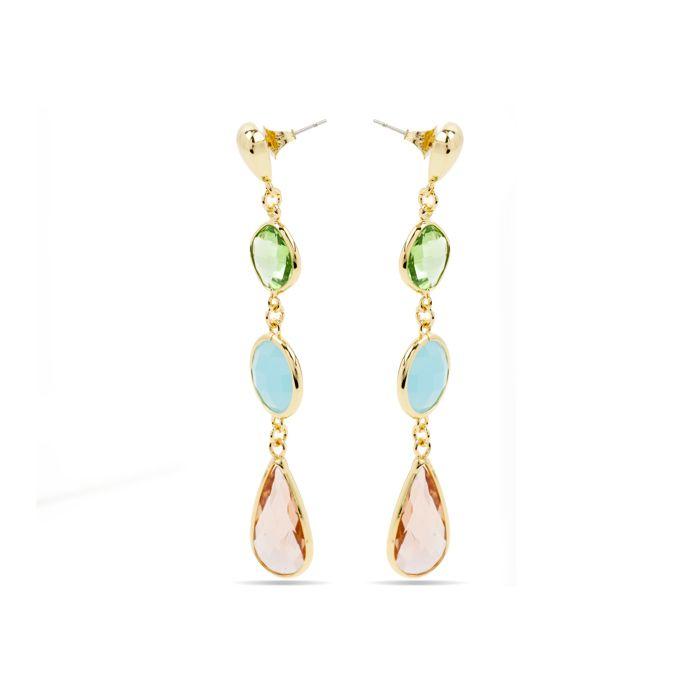Luxenter Boucles d'oreilles finition or jaune 18 carats - Donnty