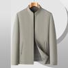 Men's Mid-Aged Casual Stand Collar Business Jacket - 2026 Spring Collection