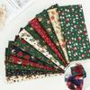 150x50/200cm Christmas Printing 100% Polyester Fabric Making Christmas Gift Wrapping Tablecloths New Year Home Decor Cloth