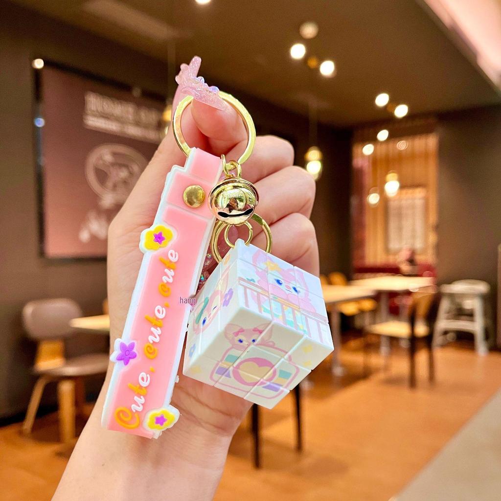 Bedårande Gris & Panda Stapelleksak Hängsmycke Nyckelring - Sött Par Bilväska Tillbehör, Perfekt Liten Gåva