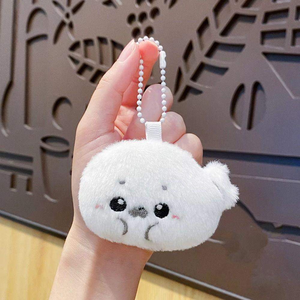 Ocean Animal Baby Seal Plush Toy Bag Pendant Seal Plush Keychain Little Seal Doll  Kids Toy