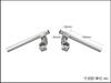 SHIFT UP Motorcycle Separate Handlebar Kit Grip for NSF100 NSR50 NSR80 (without Ends) NSR-mini (95-) (95-) Silver, 201061-13