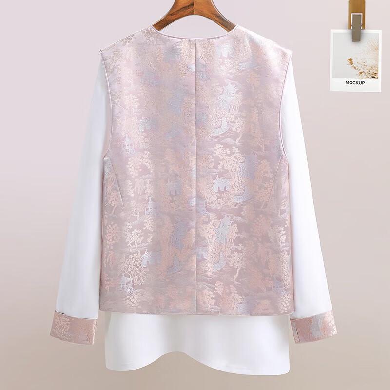 Women's New Chinese Style Retro Vest with Disc Buckles