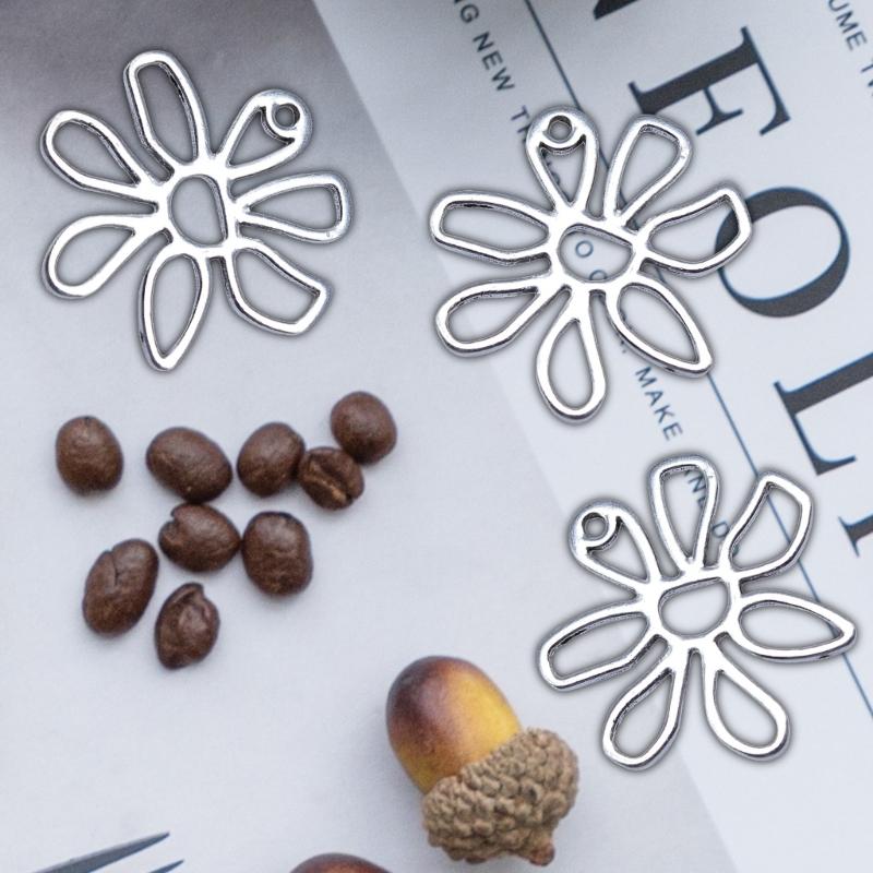 Hollow Flower Pendant DIY Necklace Bracelet Supplies for Necklace Jewelry Making