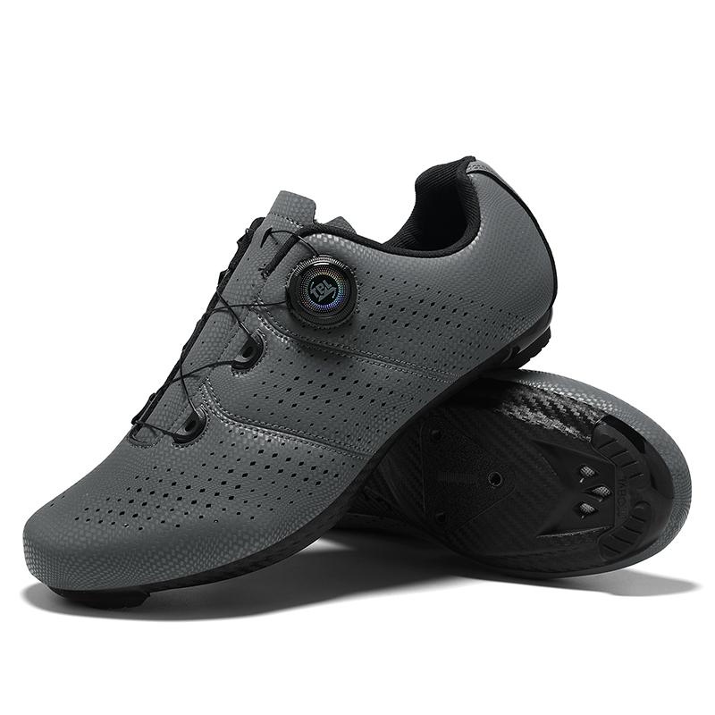 

Road Bike Shoes Flat Pedal man Cycle Speed Cycling Sneaker Cleat Shoes sport Road Bike Light Racing Footwear Cycling Shoes gray 45