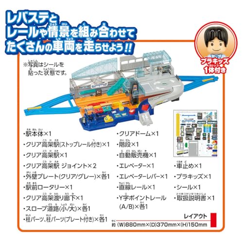 Takara Tomy Plarail Lever Action & Sound! Big Station Train Toy Ages 3+