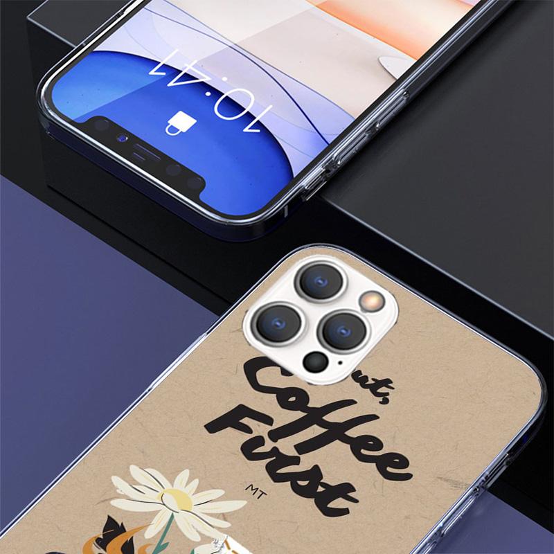 Coffee Wine Cup Phone Case For iPhone 17 Air 16 Pro Max 16E 15 + 14 Plus 11 12 13 Mini 7 8 SE Gift Print Cover Fundas 17 Air 16
