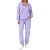 Women's Fashion Comfortable Hoodie Jacket Set for Winter Casual Wear