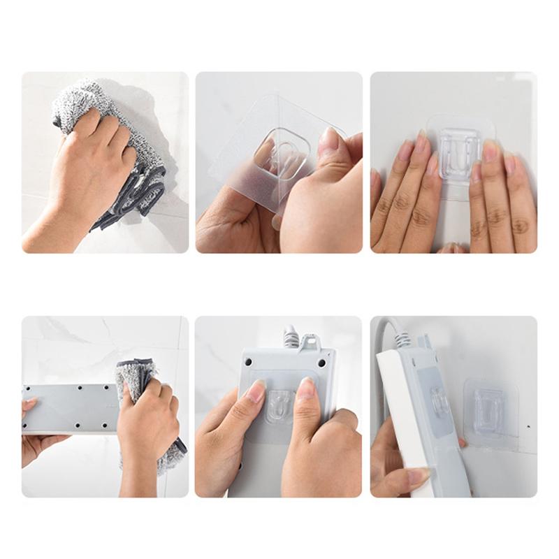 Double-Sided Adhesive Wall Hook Hanger Strong Transparent Wall Storage Sucker