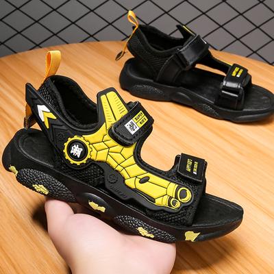 Student High -quality Summer Magic Sticker Sandals Boys, Young Rubber Soft Bottom Sports Sandals Beach Shoes