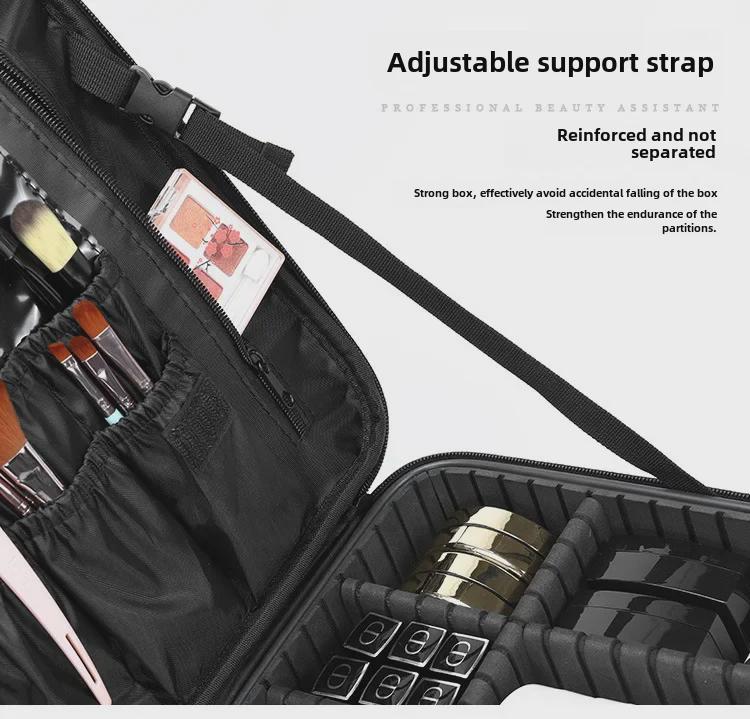 Geräumige mehrschichtige Kosmetik-Organizer-Tasche